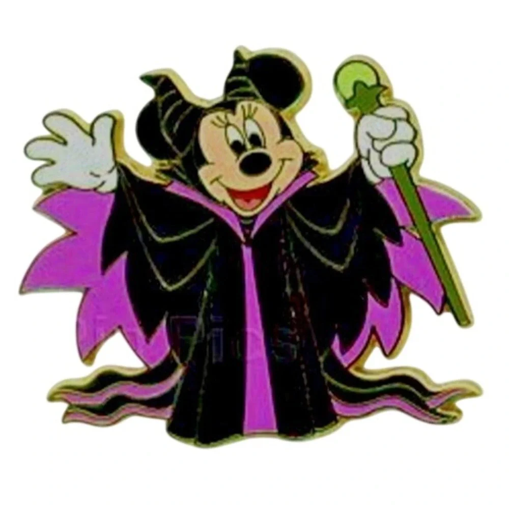Vintage Disney Pin Minnie as‎ Maleficent Sleeping Beauty Villain Halloween 47999